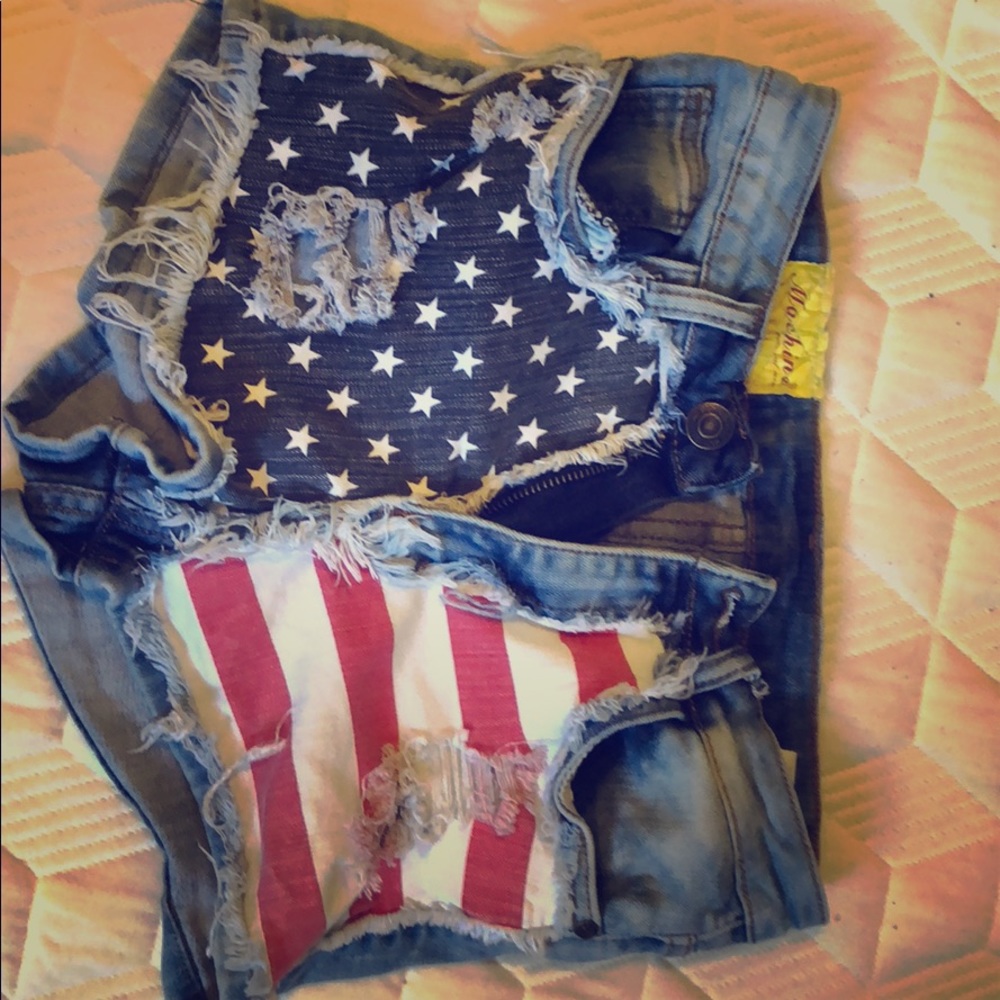 High waisted Jean shorts